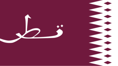 الحكومة القطرية تدعم السودان.. تفاصيل مهمة 8 Flag of Qatar 1936–1949.svg