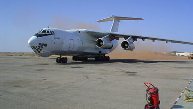 مصرع أحد عائلة بن زايد آل نهيان بنيالا 8 500px Sudan Nyala Airport Ilyushin 76