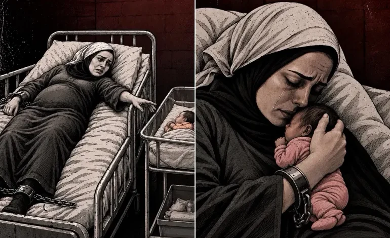 قصة مروعة..أم مكبلة السلاسل تضع مولودة داخل السجن !! 1 khhshtrbshhsrb 1789820926